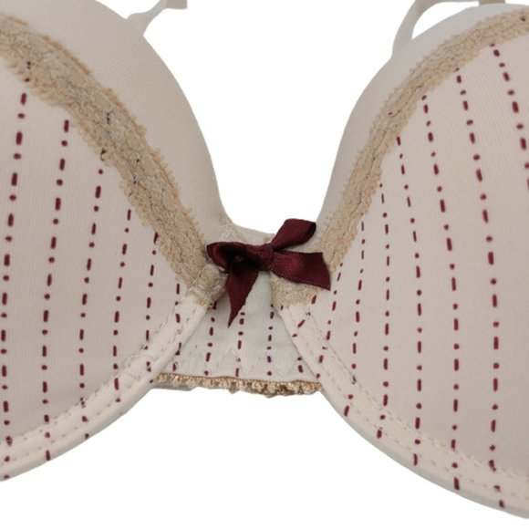 Secret Lace Micro Printed Lace Underwire Bra 34D - Picture 4 of 6